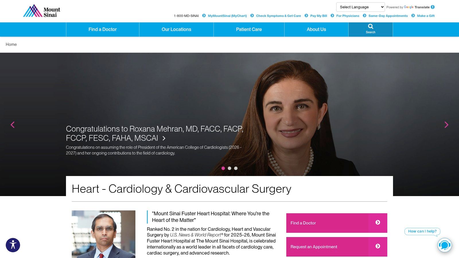 Mount Sinai Fuster Heart Hospital at The Mount Sinai Hospital