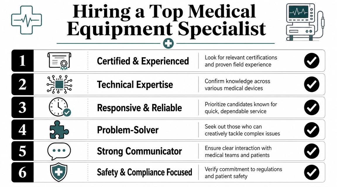 A Checklist for Hiring a Top Medical Equipment Specialist
